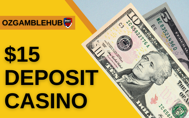 Casino sites in Australia that accept a $15 minimum deposit for players